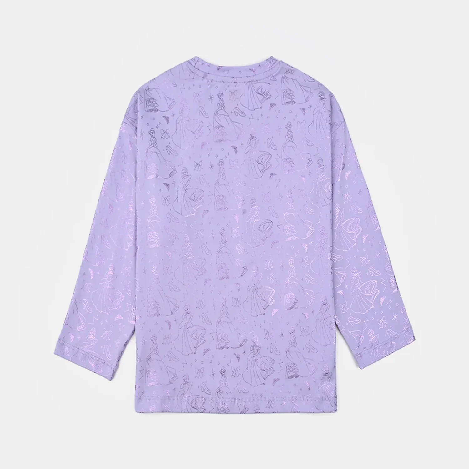 Girls Lycra Jersey T-Shirt - Light Purple - Image 3