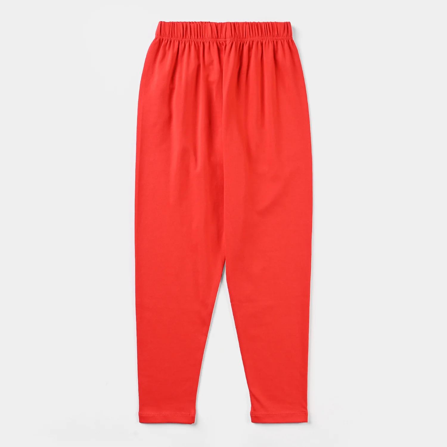 Girls Lycra Jersey Tights Basic - Red