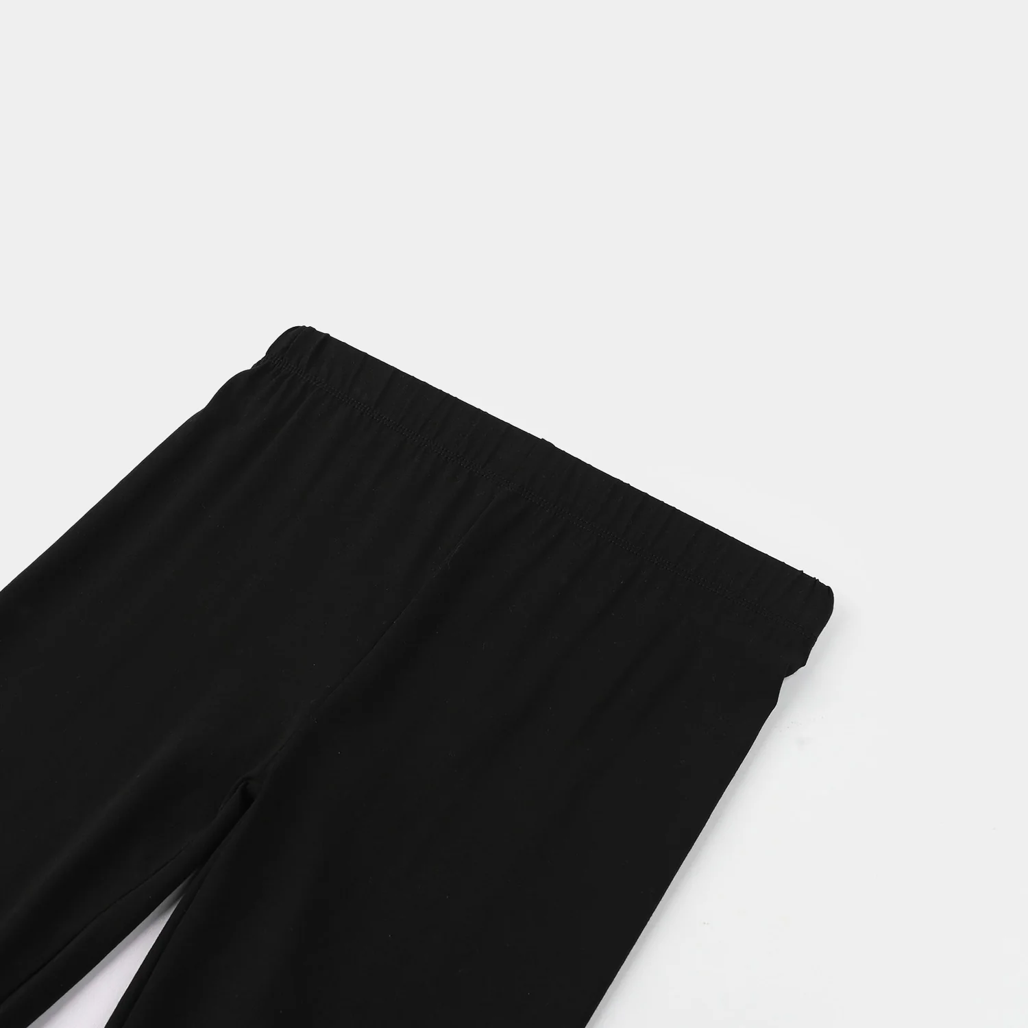 Girls Lycra Jersey Embroidered Tights (Daisy) - Black - Image 2
