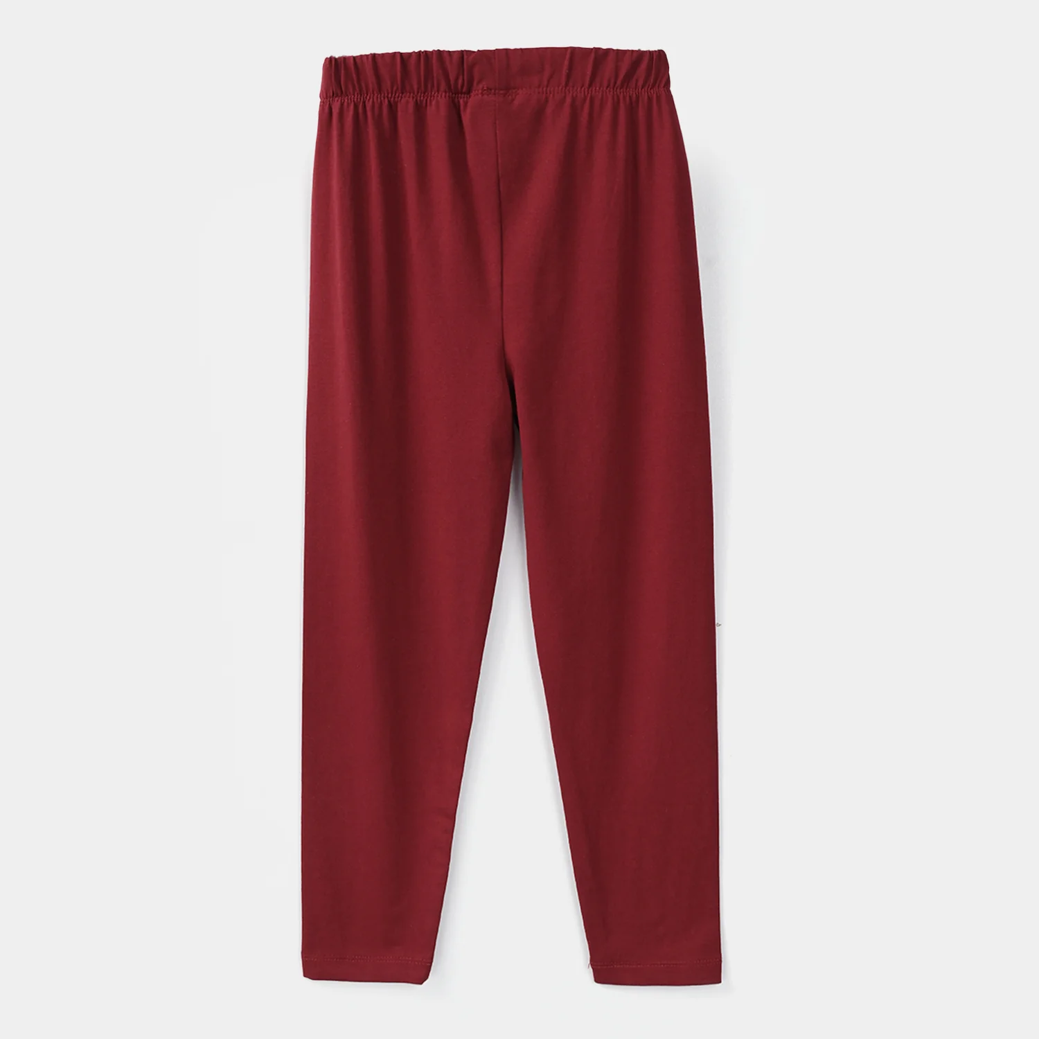 Girls Lycra Jersey Tights – Maroon - Image 4