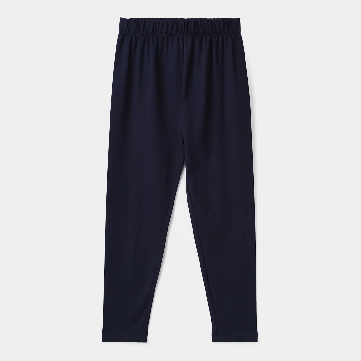 Girls Lycra Jersey Tights - Navy
