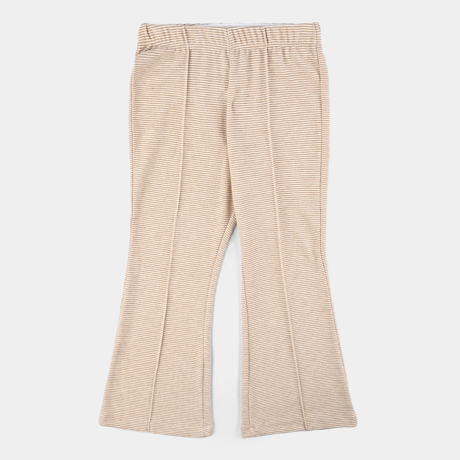 Girls Microfiber Tights Stripes - Beige