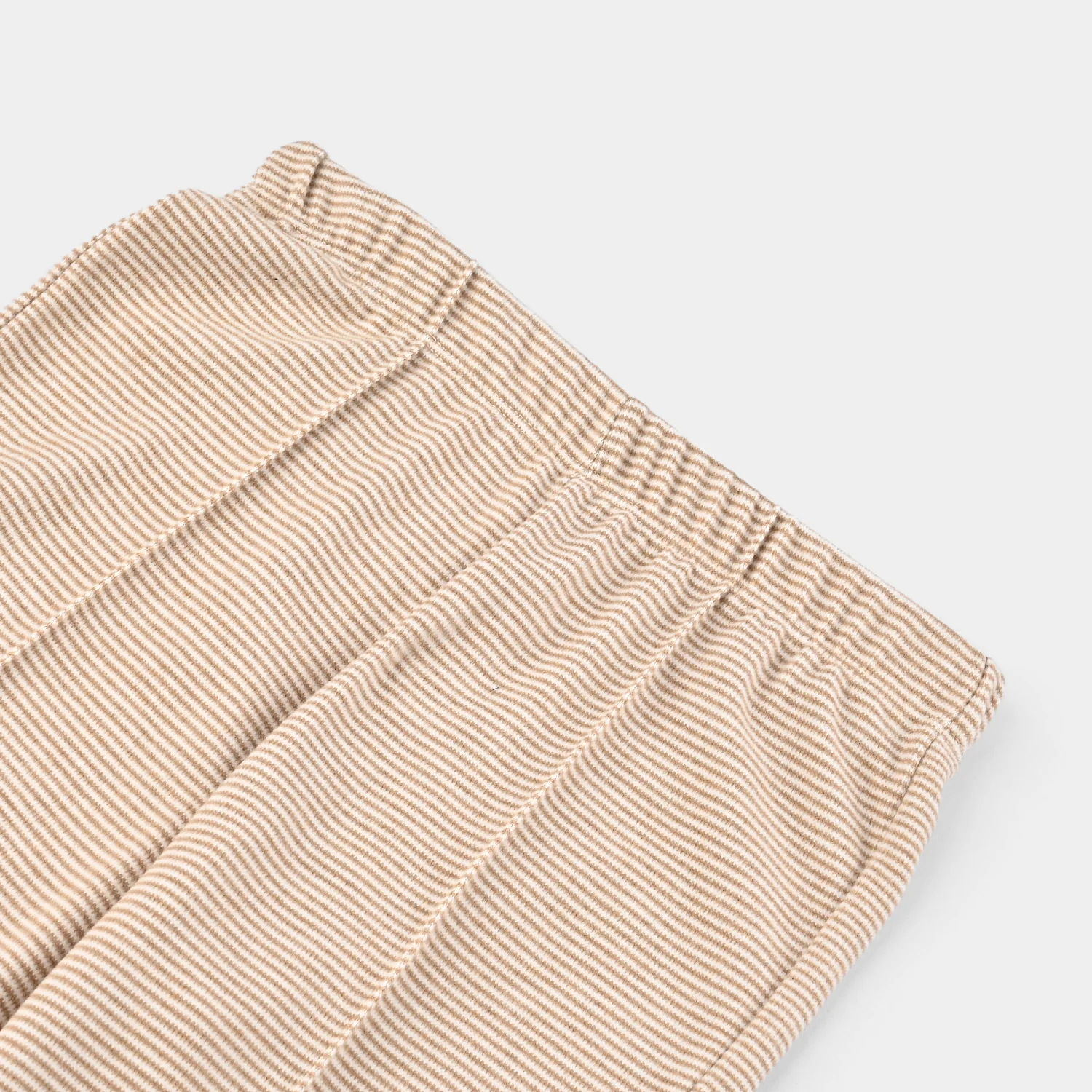 Girls Microfiber Tights Stripes - Beige - Image 2