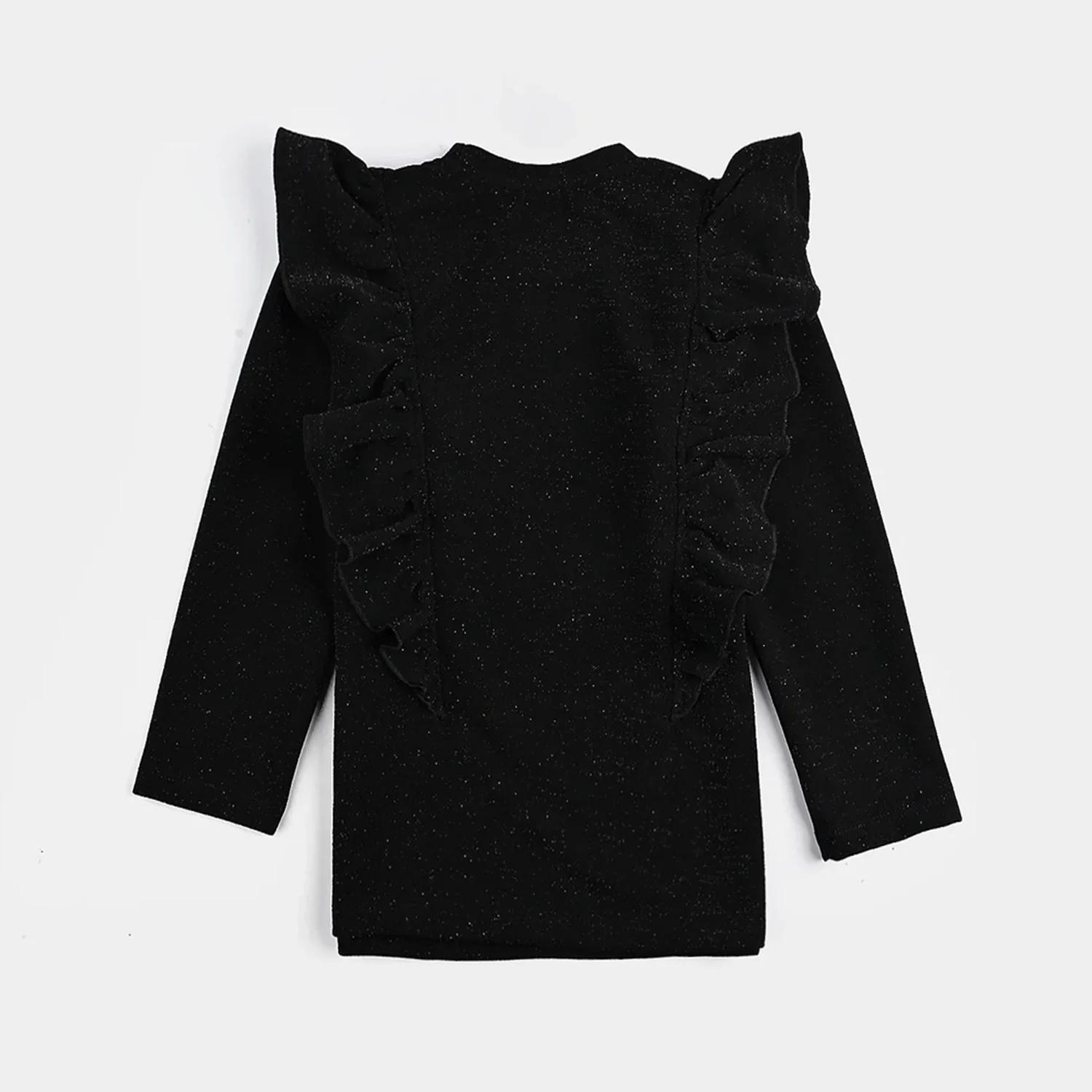 Girls Microfiber Jersey T-Shirt F/S Black LUREX - BLACK - Image 4