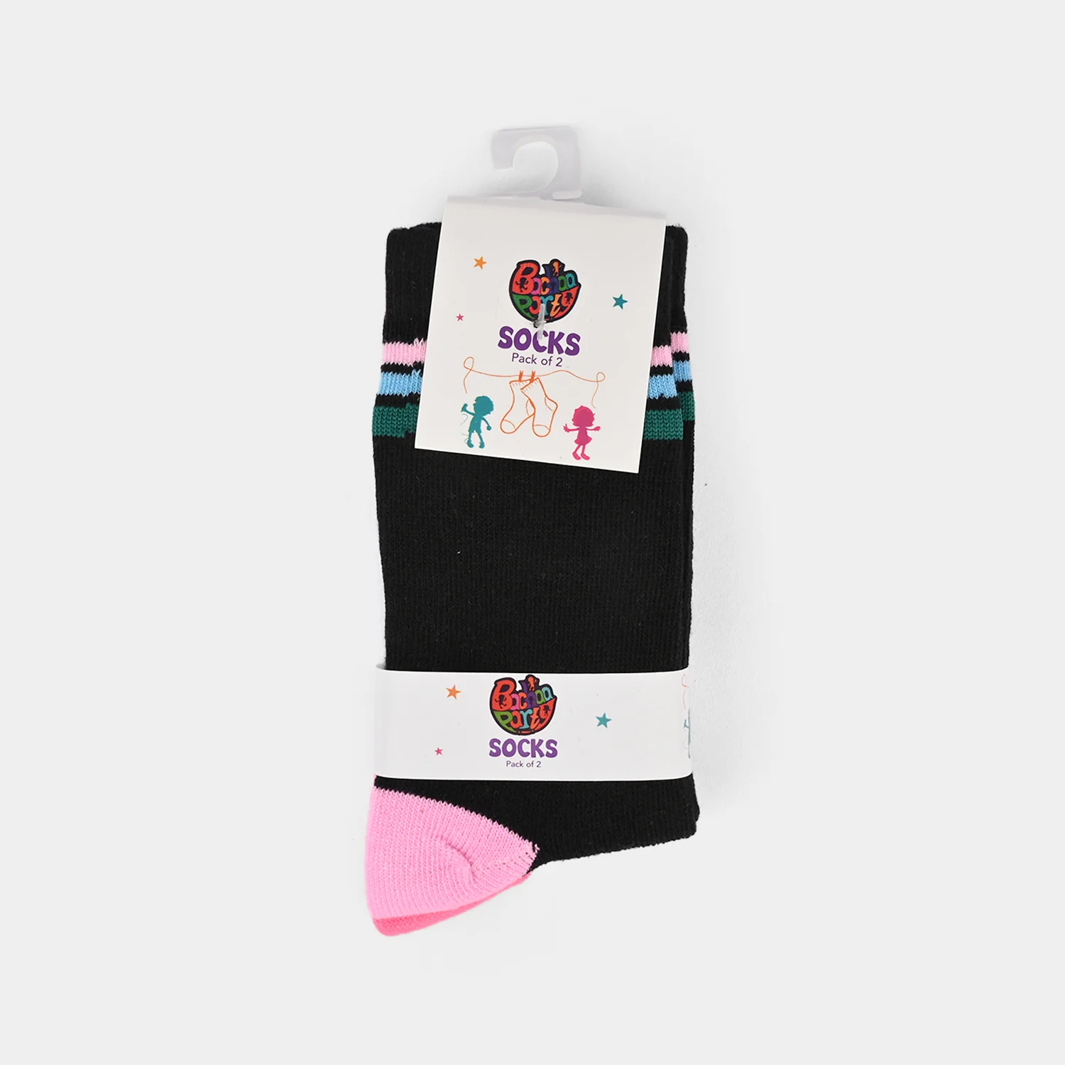 Girls Pack of 2 Socks - White - Image 2
