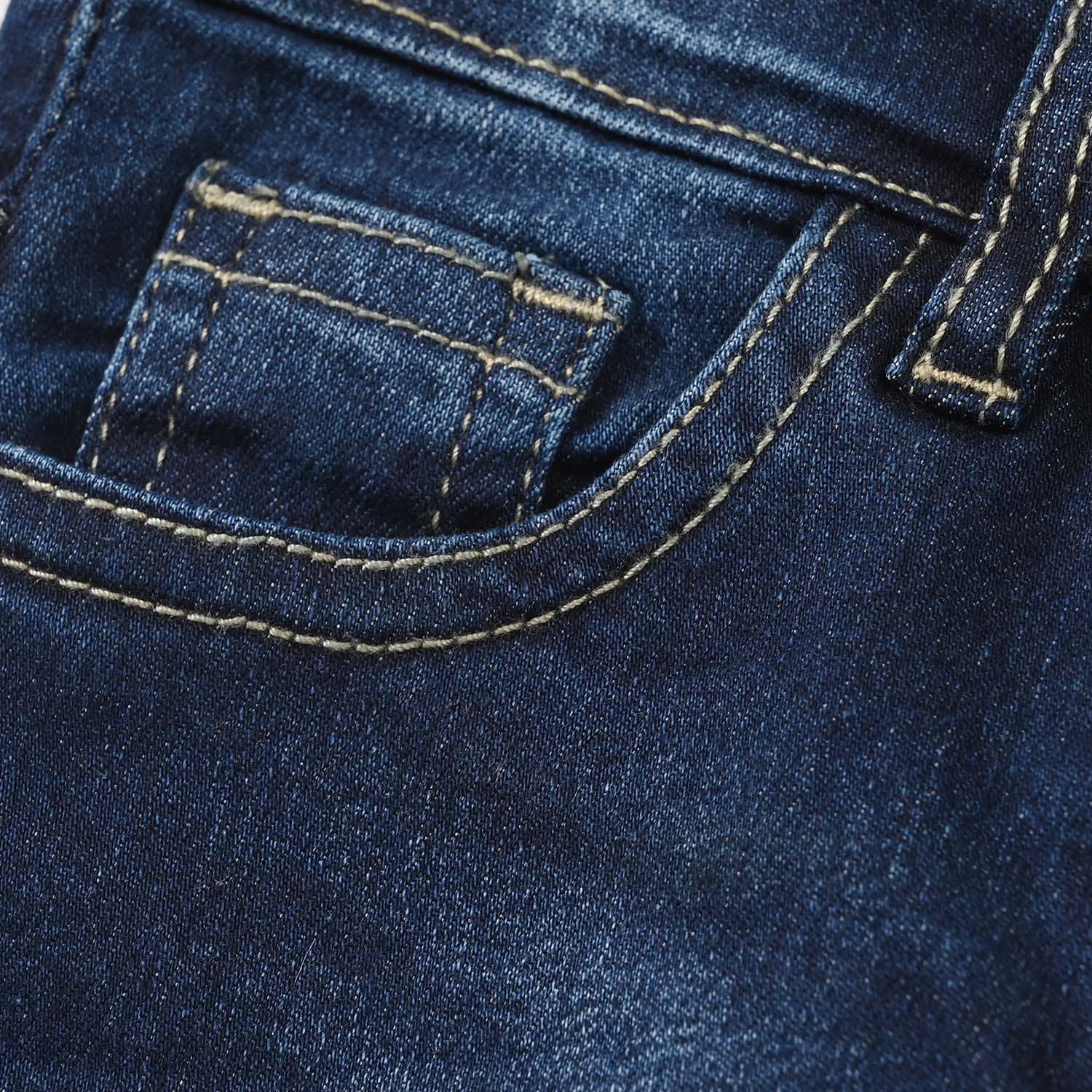 Girls Denim Rigid Pant Basic – Dark Blue - Image 2