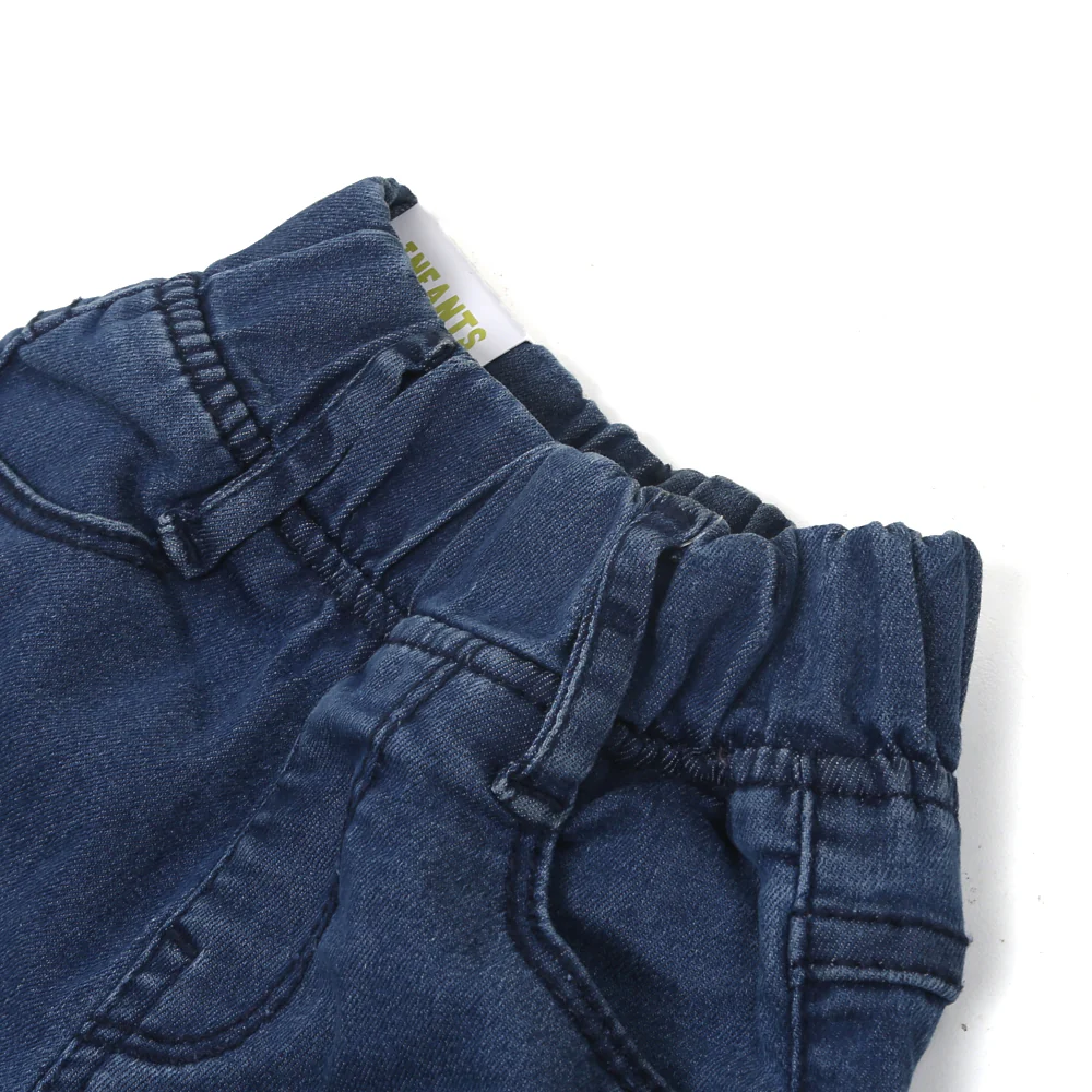 Girls Pant Denim Dip dye - Mid Blue - Image 2