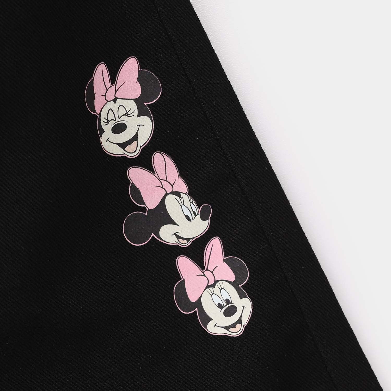 Girls Denim Stretch Pants (Mini Mouse) - Black - Image 3