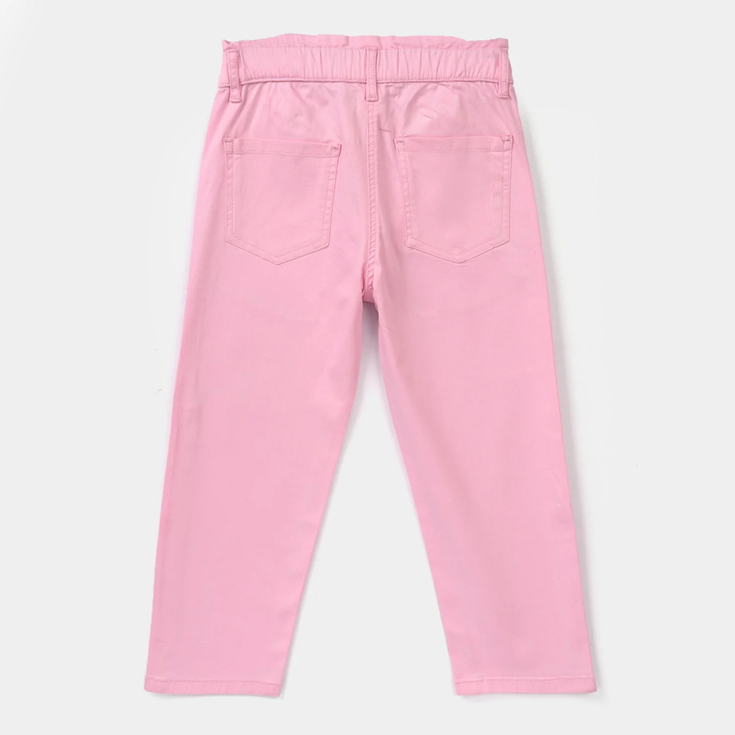 Girls Cotton Twill Pants – Baby Pink - Image 3