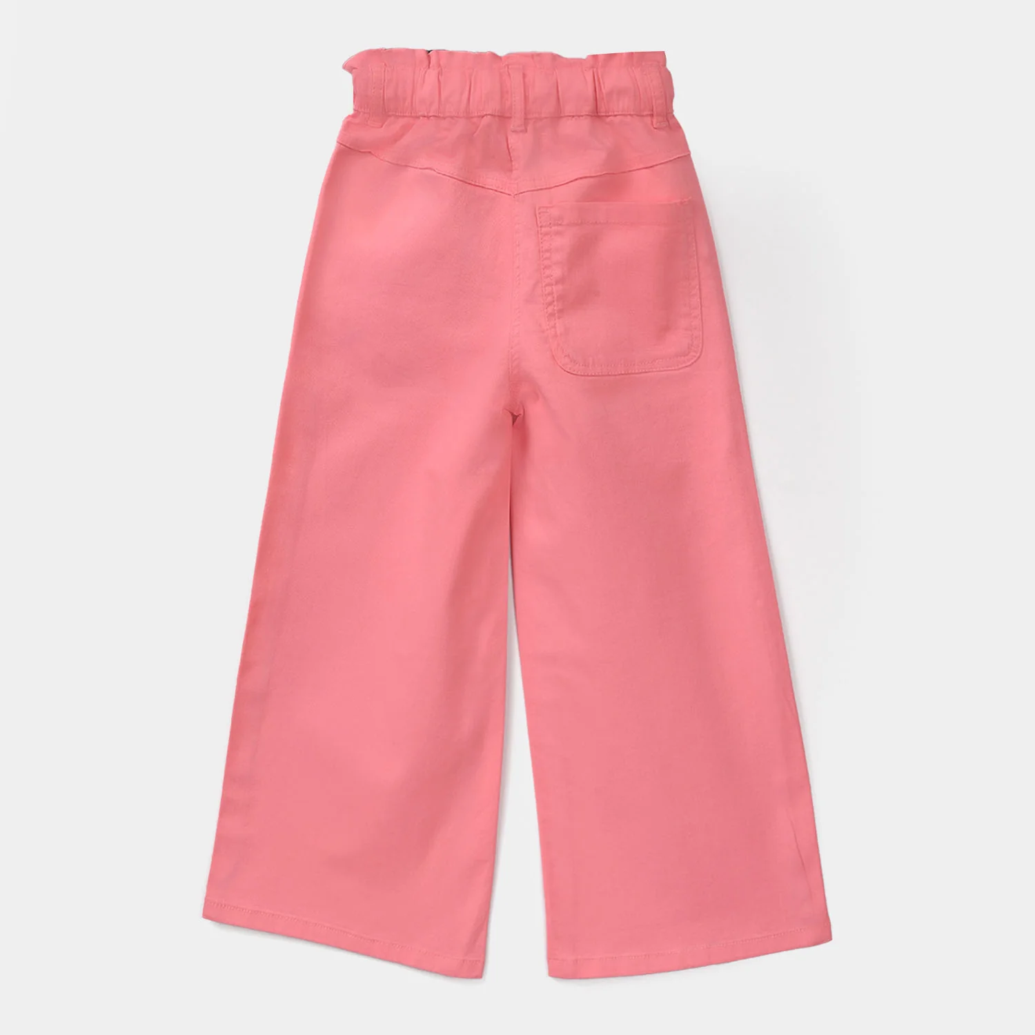 Girls Cotton Twill Pant Paper bag - Pink - Image 3