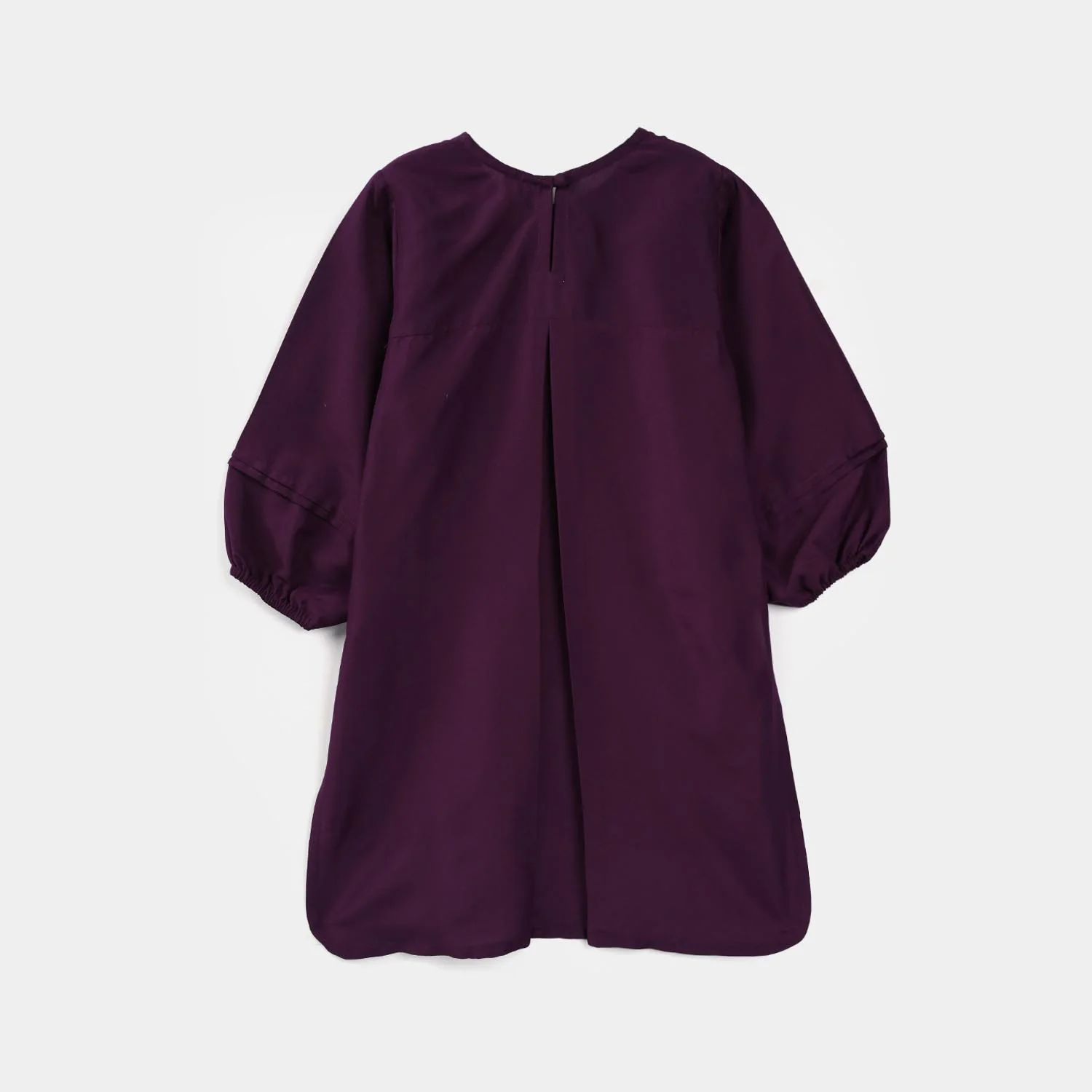 Girls Poly Cambric Embroidered Kurti – Purple - Image 10