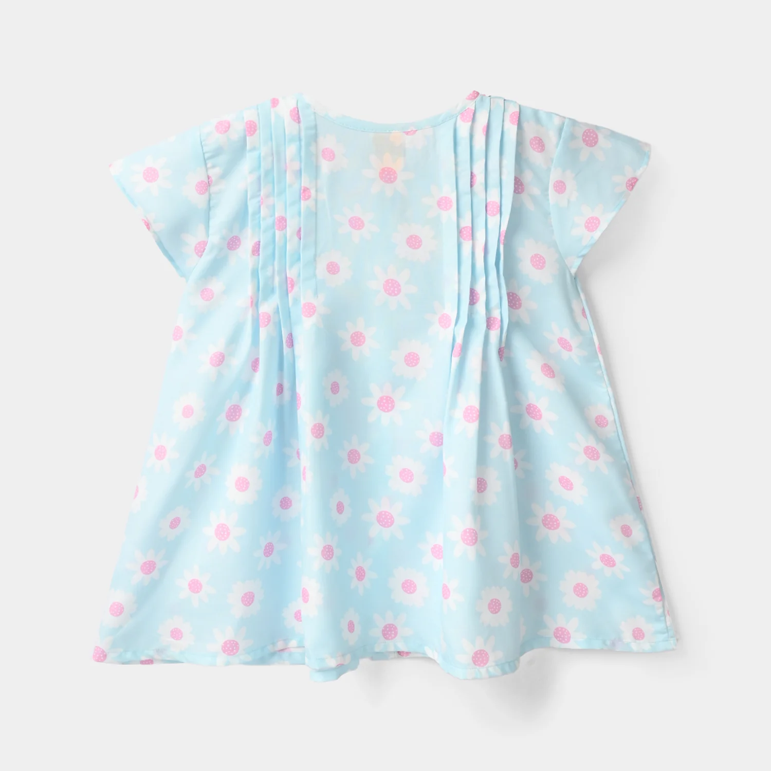 Girls Poly Crinkle Casual Top Daisy - Light Blue - Image 4