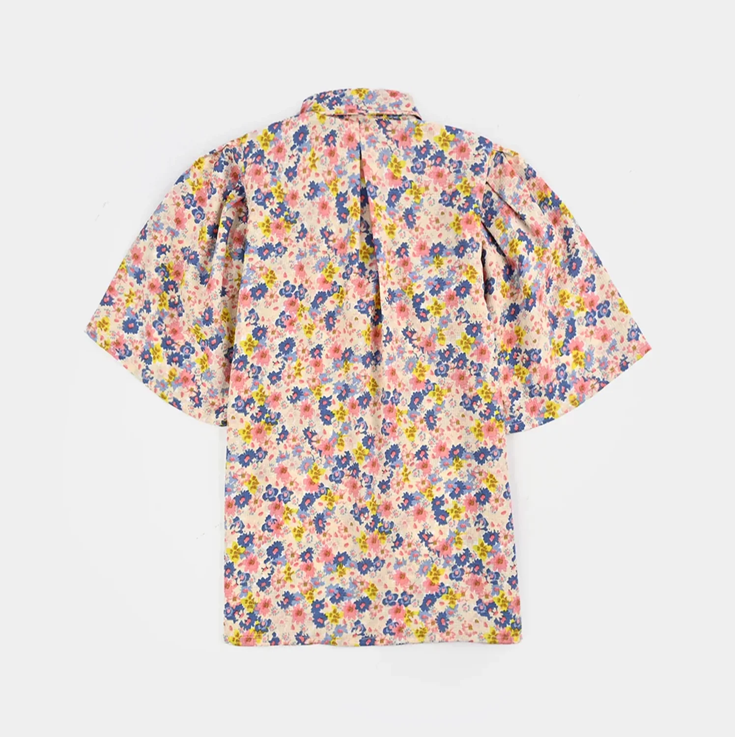 Girls Poly Crinkle Casual Top - Multi - Image 3