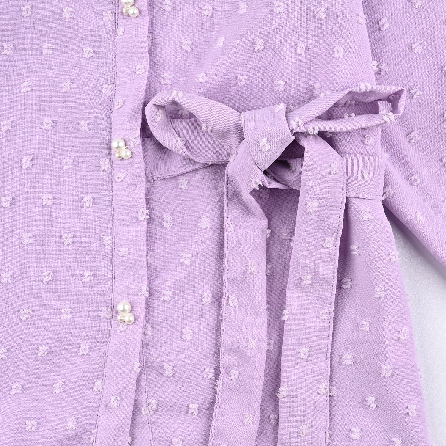 Girls Poly Crinkle Co-Ord Set Pansy - Image 3