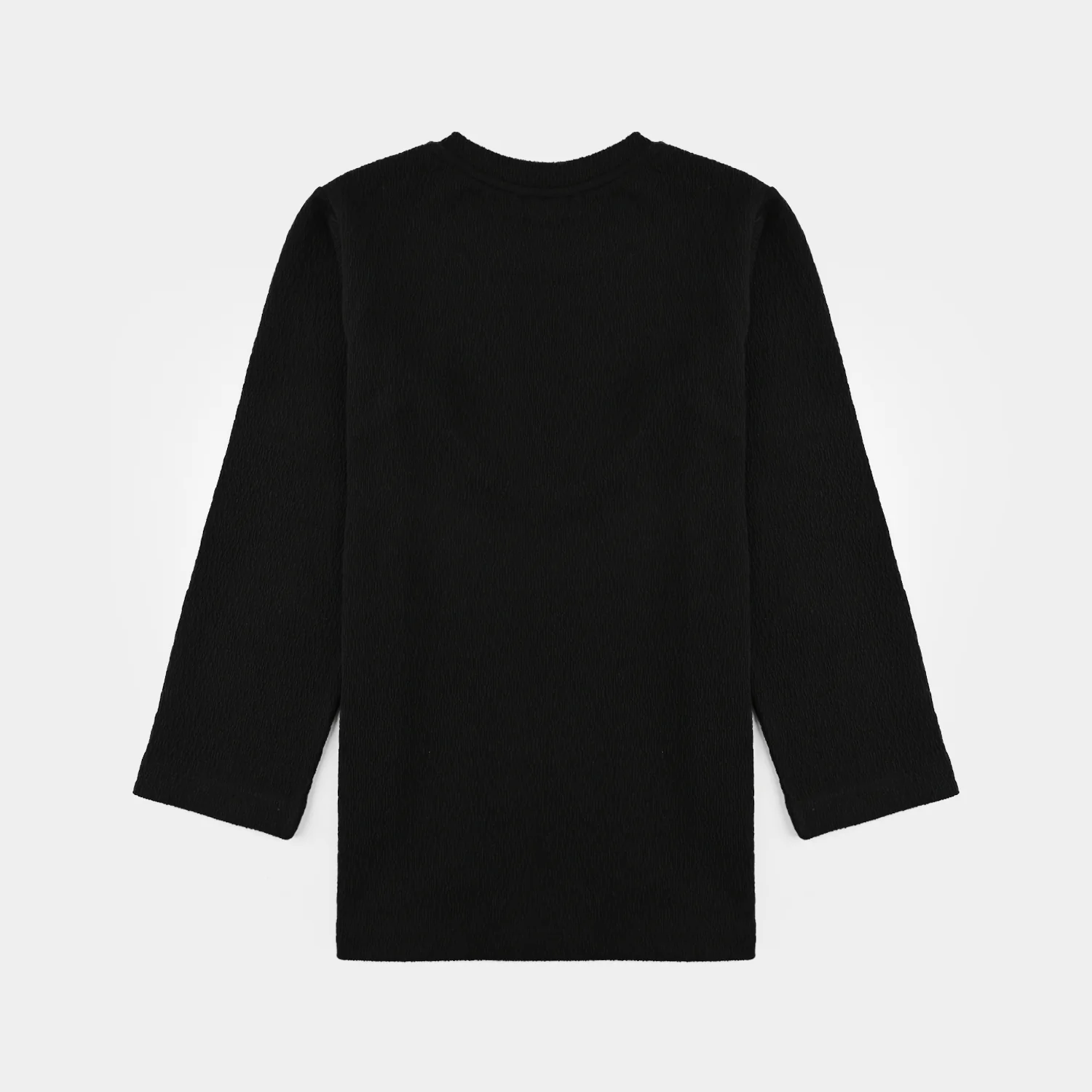 Girls Poly Crinkle T-Shirt Heart - Black - Image 4