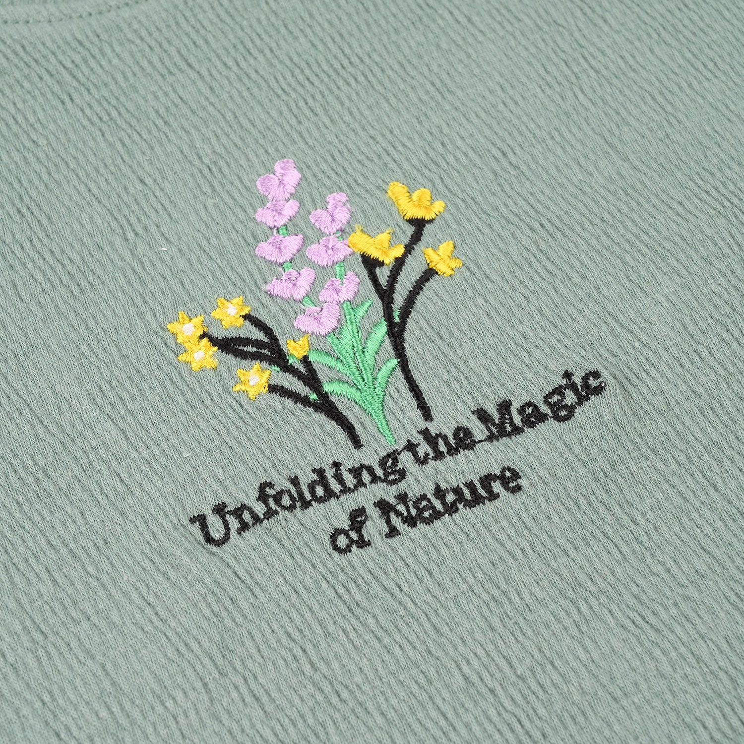 Girls Poly Crinkle T-Shirt (Magic of Nature) – Green - Image 3
