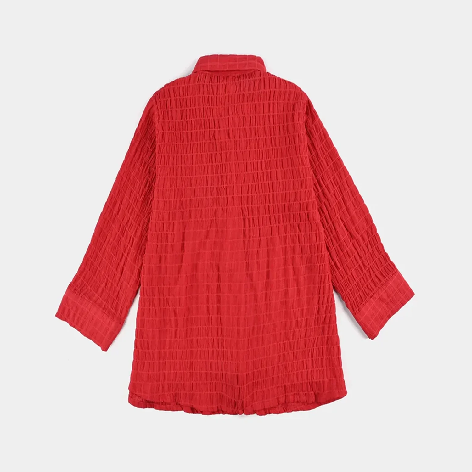 Girls Poly Mesh Casual Top - RED - Image 4