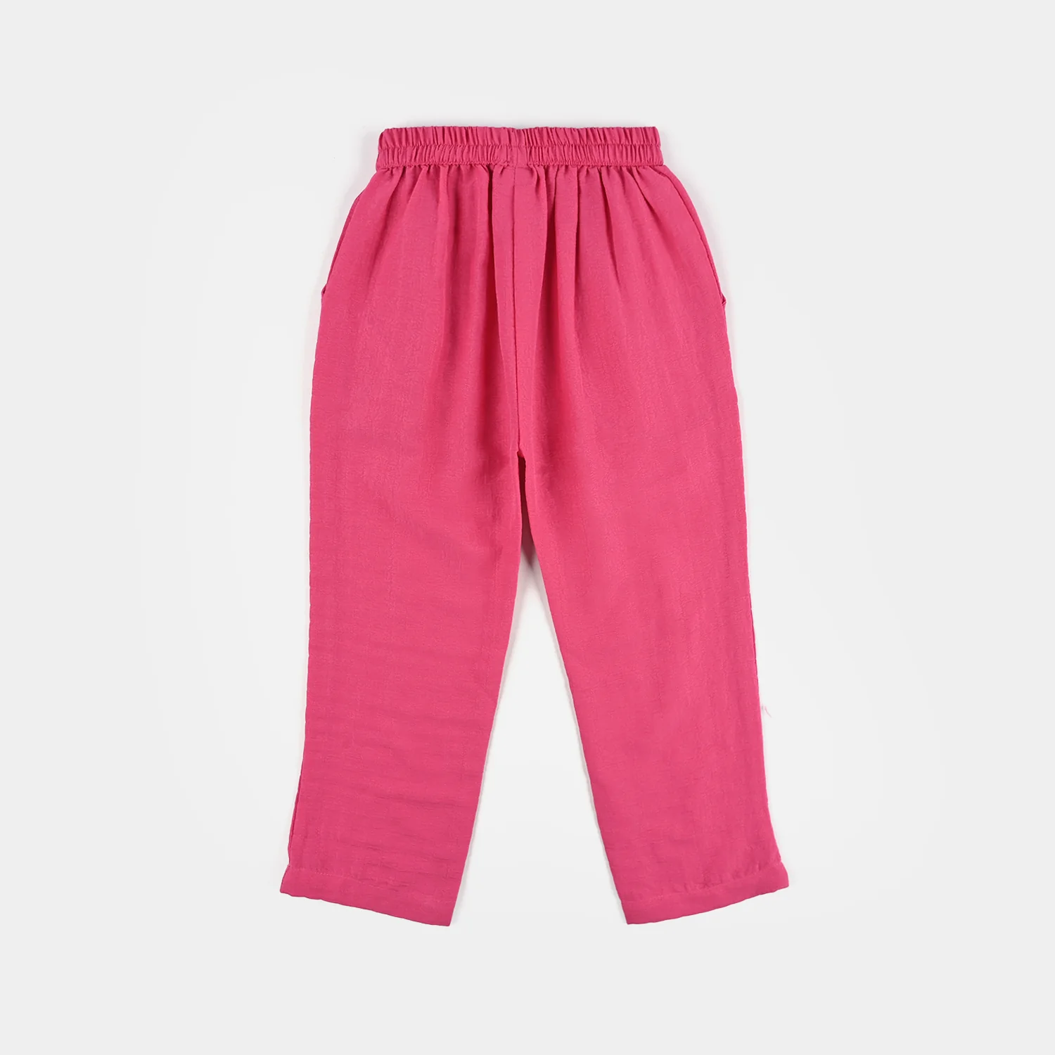 Girls Poly Mesh Embroidered Co-Ord Set - Pink - Image 6