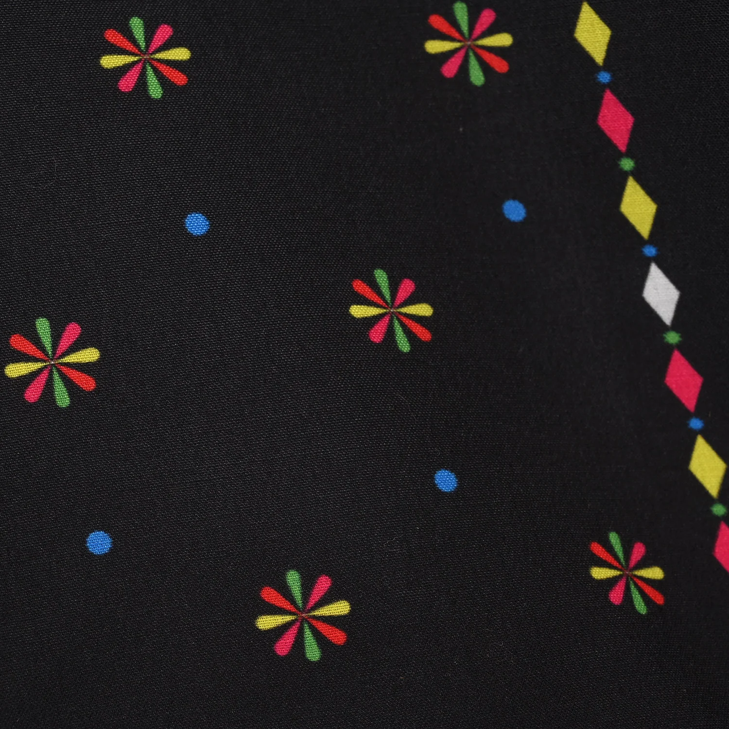 Girls Poly Satin Printed Kurti - Black - Image 3