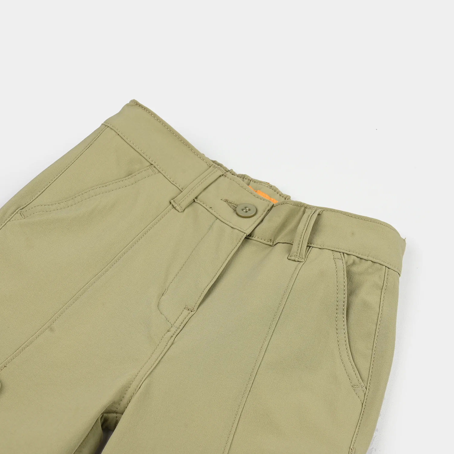 Girls Poly Twill Pants (Square) - Green - Image 2