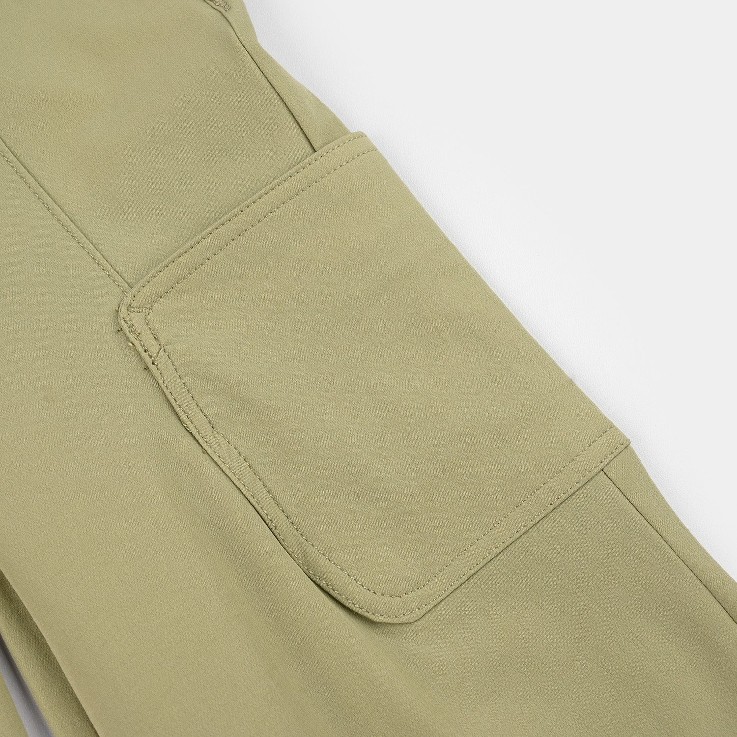 Girls Poly Twill Pants (Square) - Green - Image 3