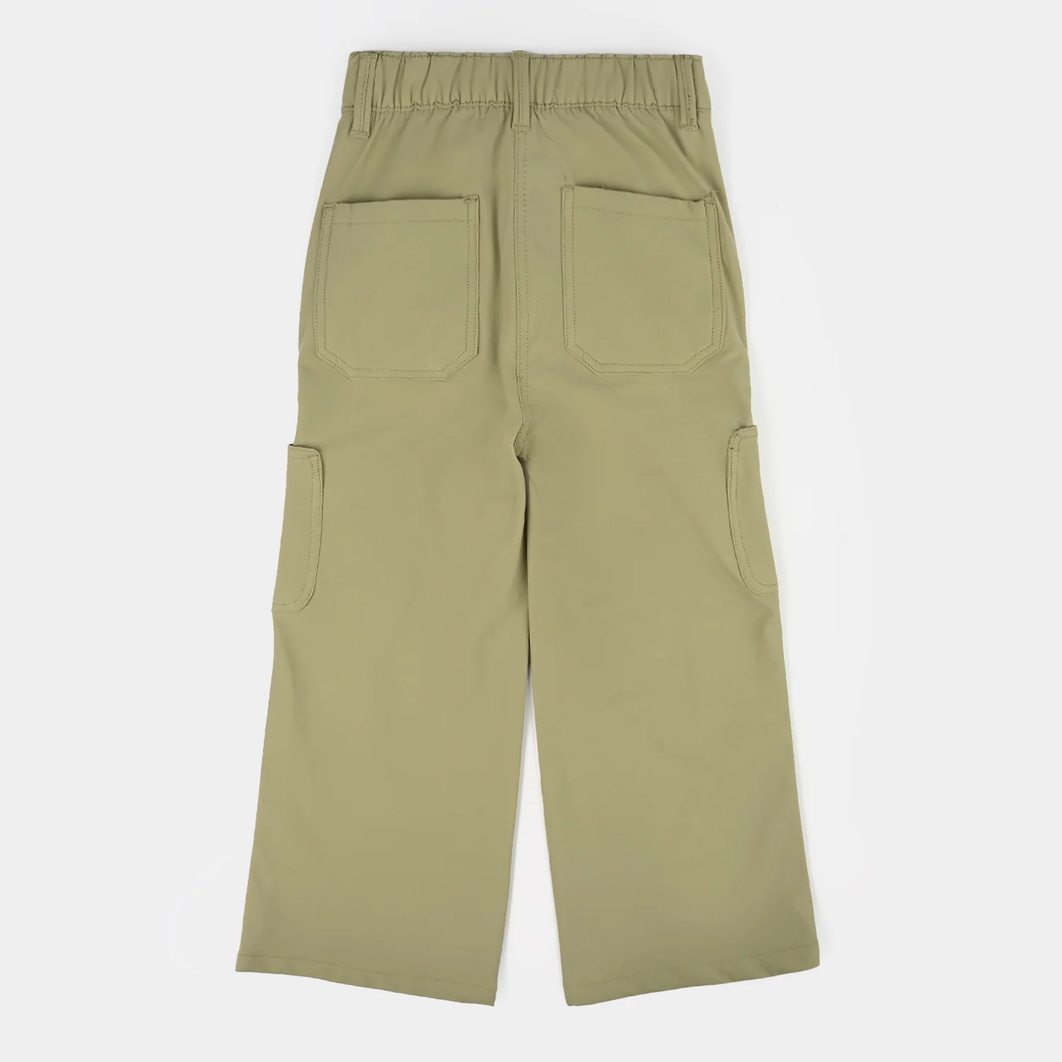 Girls Poly Twill Pants (Square) - Green - Image 4