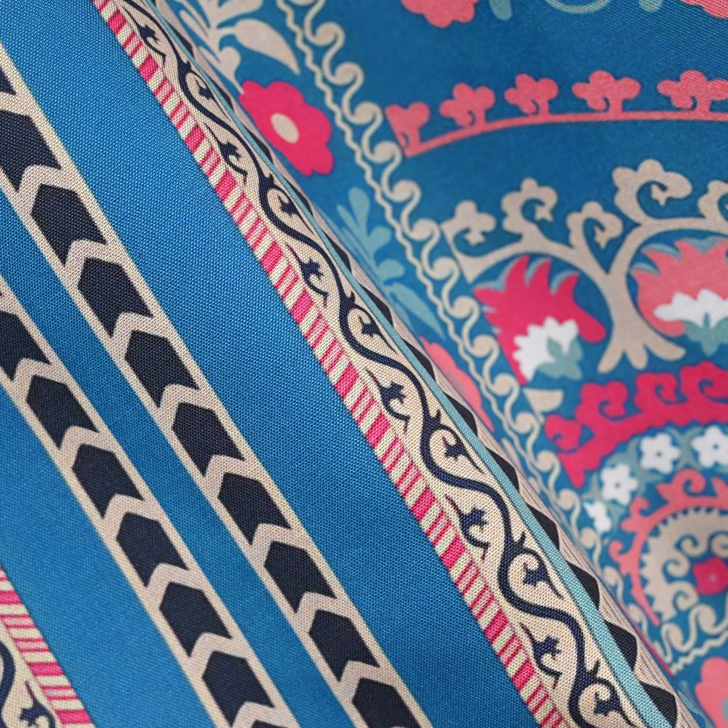 Girls Poly Lawn Printed Kurti (Mandala) – Blue - Image 8