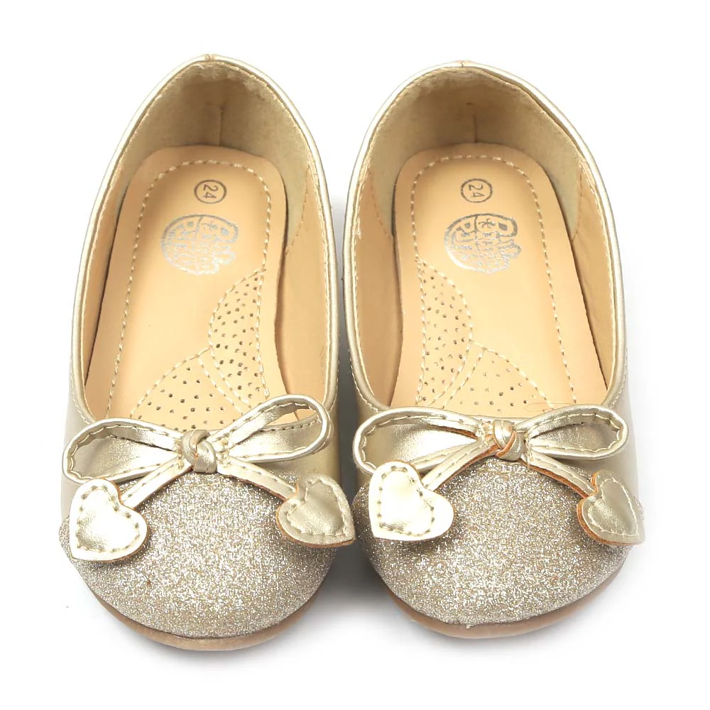 Fancy Stylish Pumps For Girls - Gold (1005-23) - Image 2