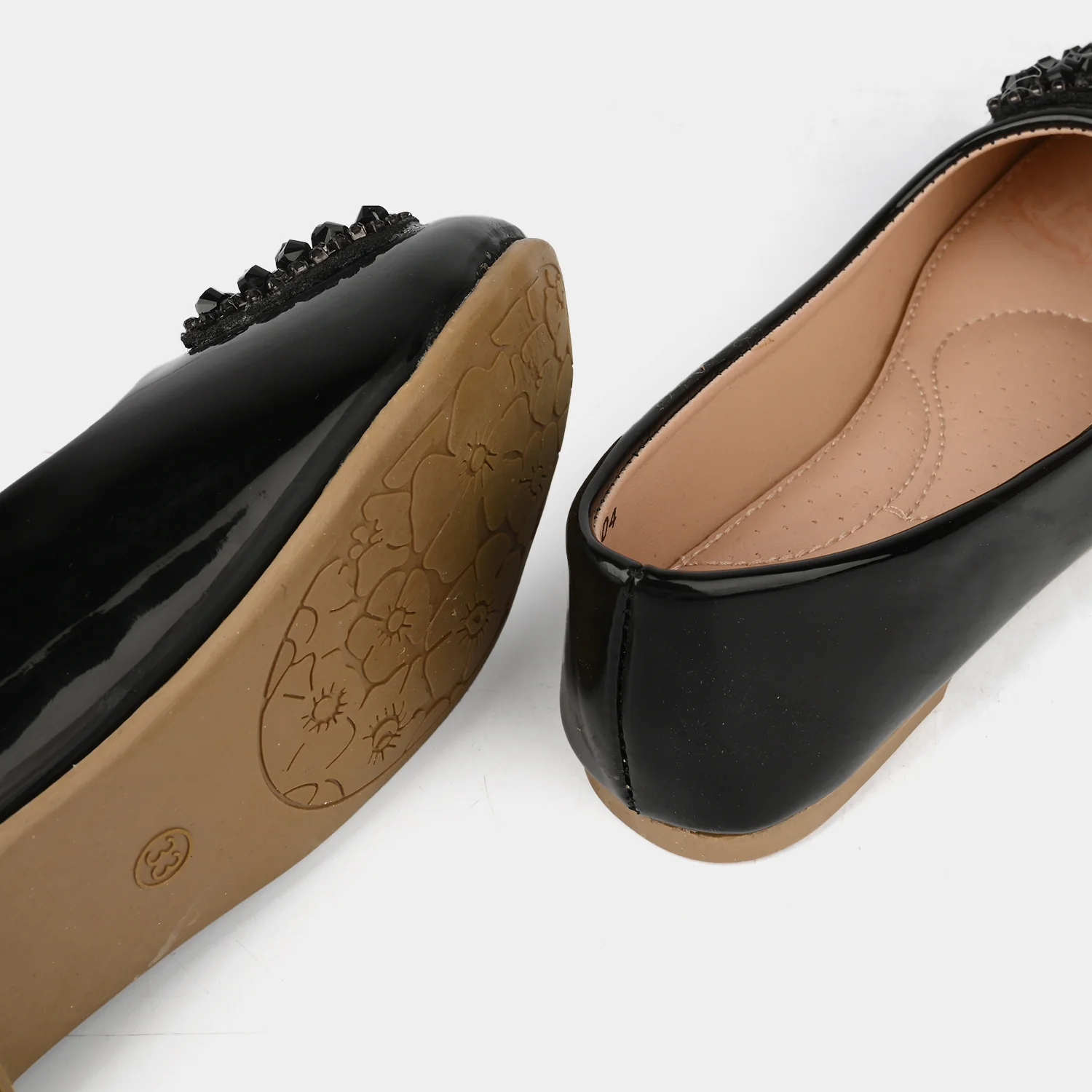 Girls Pumps 11-104-BLACK - Image 2