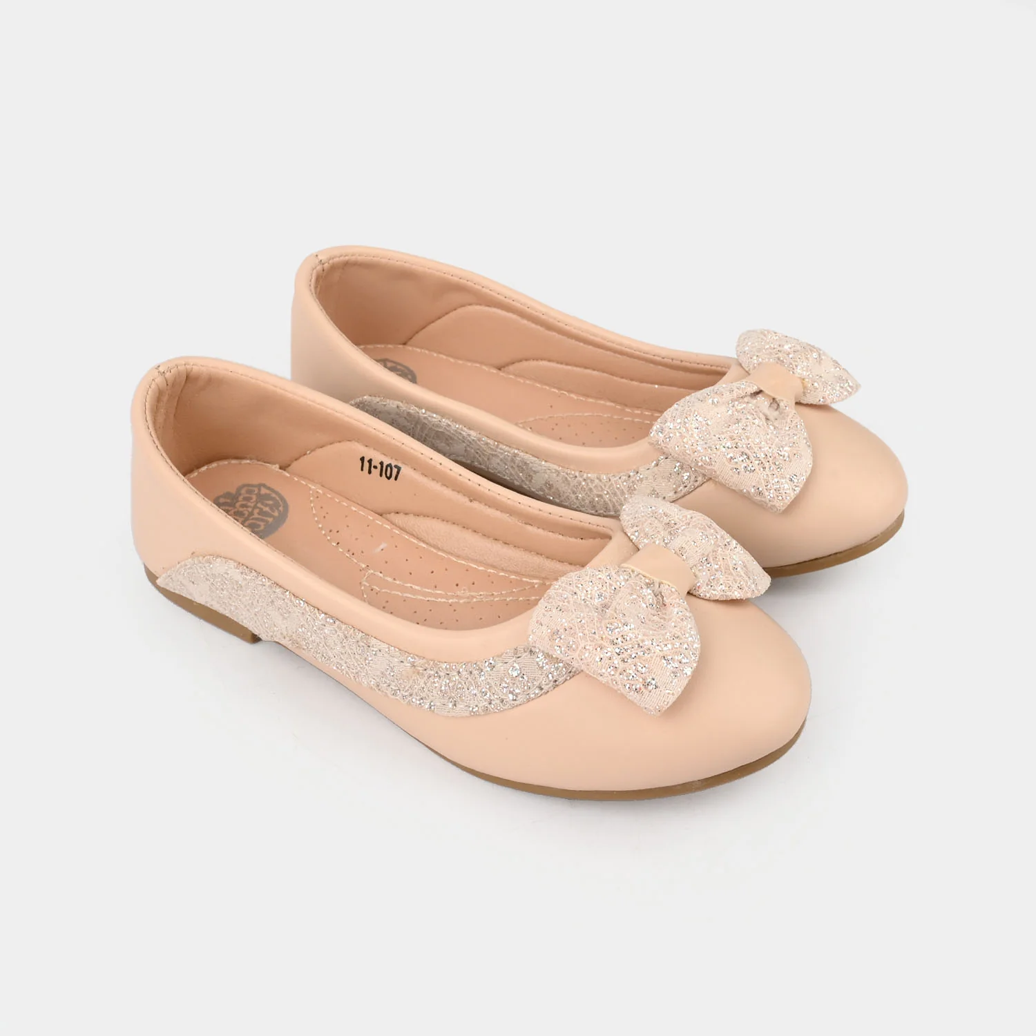 Girls Pumps 11-107-BEIGE - Image 3