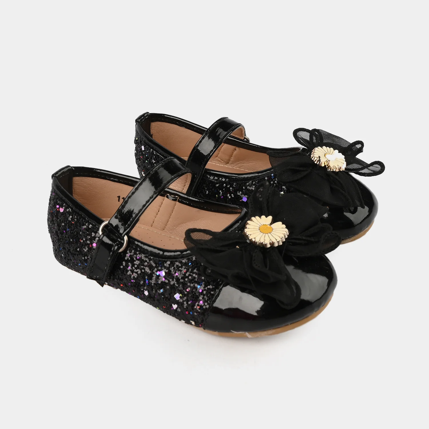 Girls Pumps 11-108-BLACK - Image 3