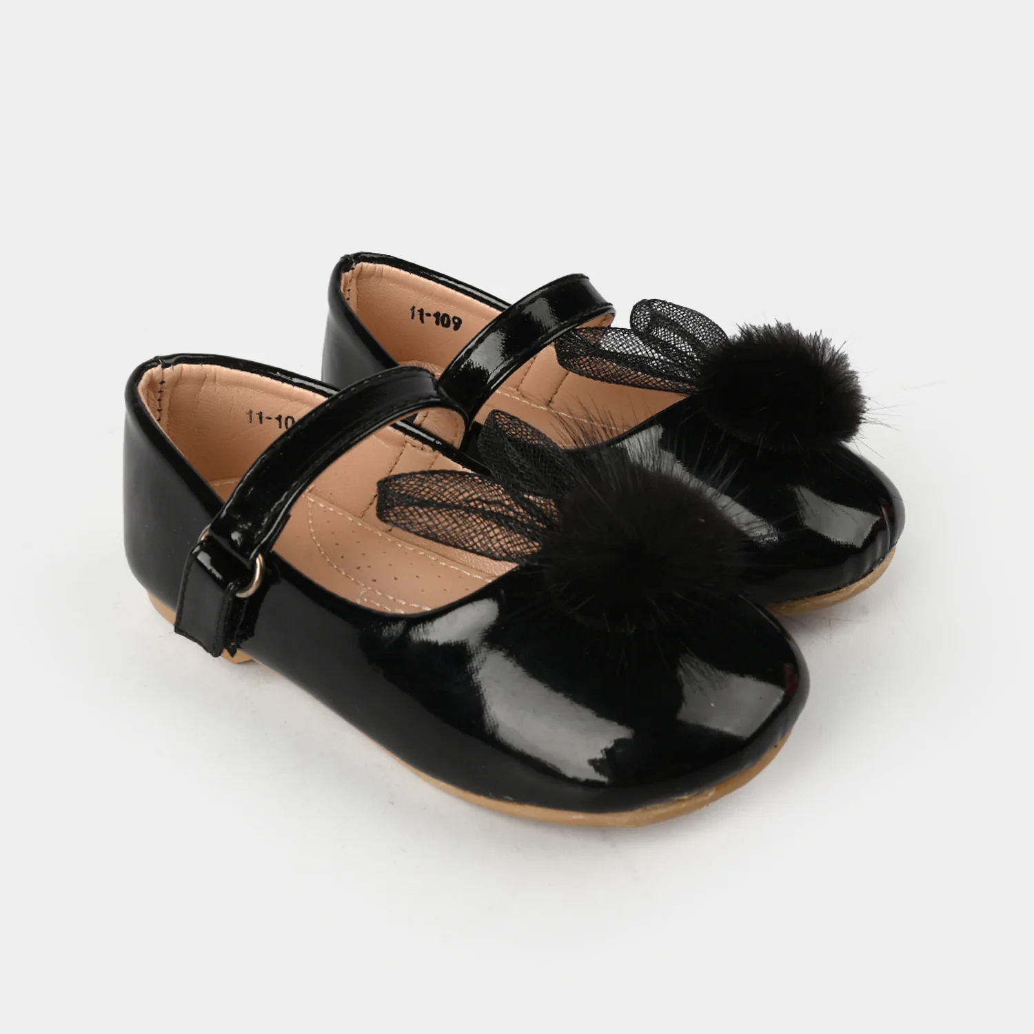 Girls Pumps 11-109-BLACK - Image 3