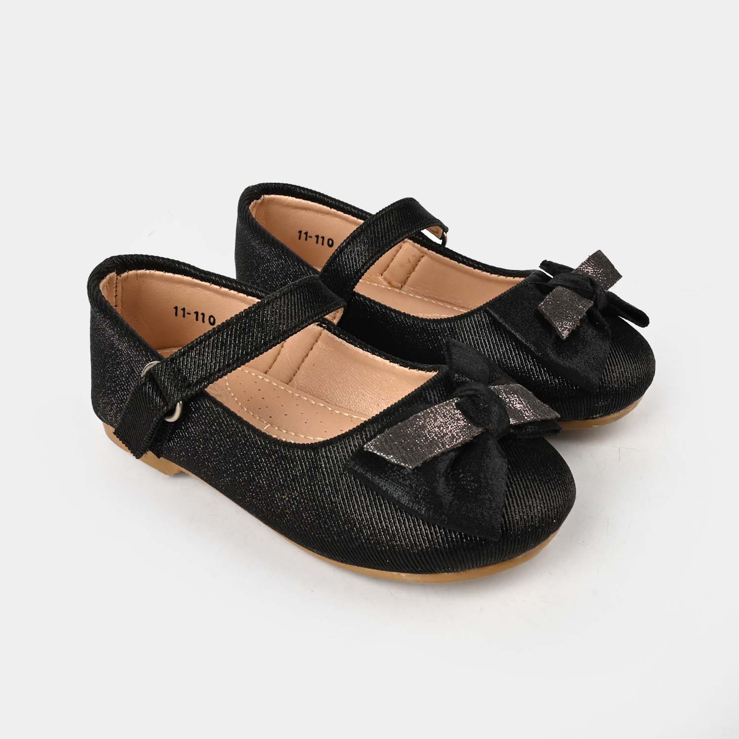 Girls Pumps 11-110-BLACK - Image 3
