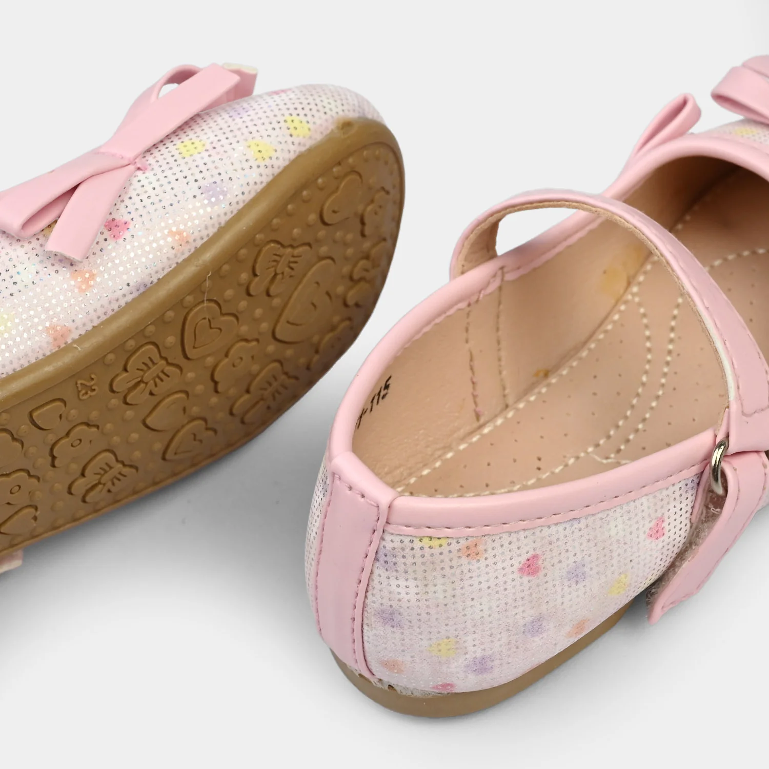 Girls Pumps 11-115 - Pink - Image 2