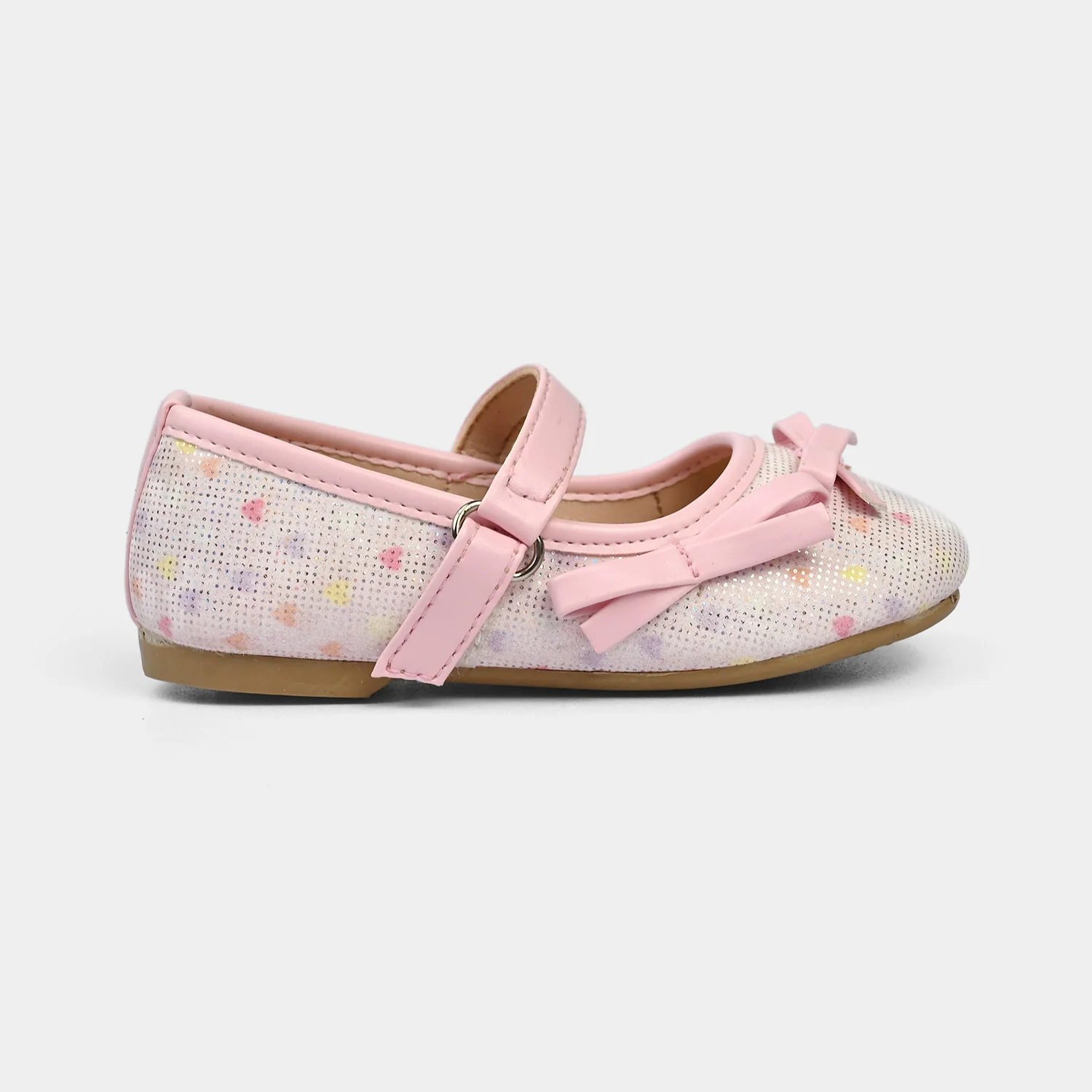 Girls Pumps 11-115 - Pink - Image 4