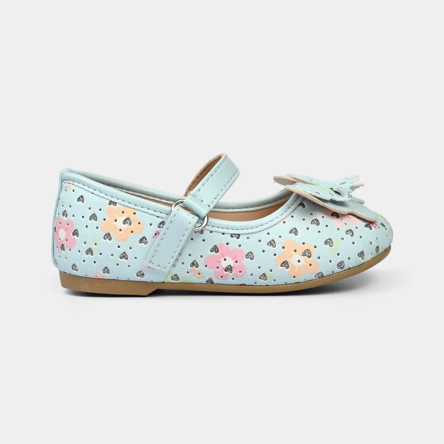 Girls Pumps 11-116 - Blue - Image 4