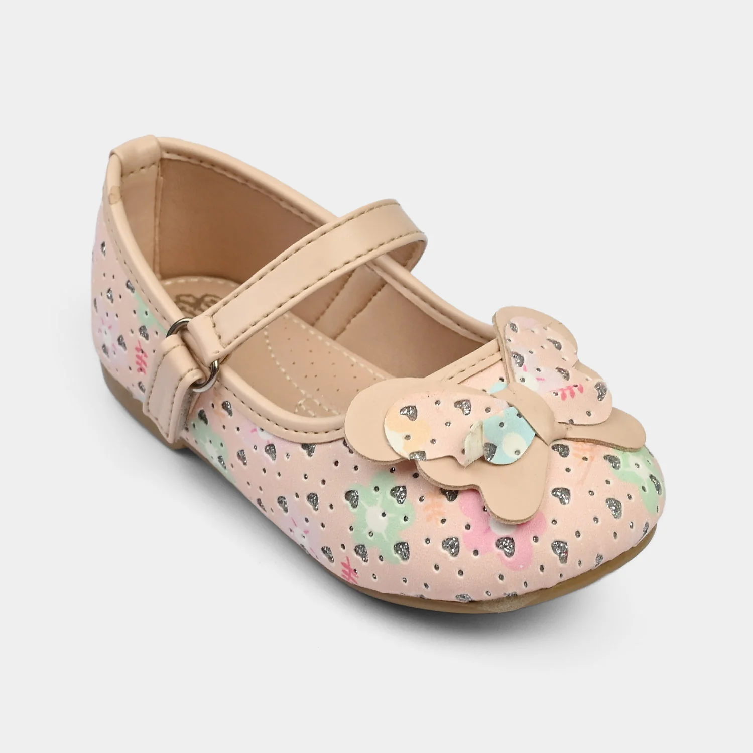 Girls Pumps 11-116 - Peach