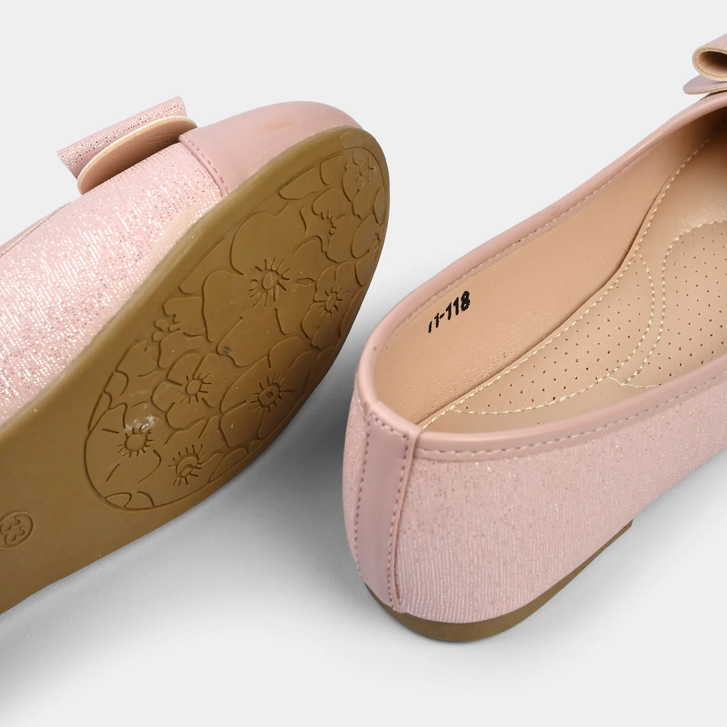 Girls Pumps 11-118 - Tea-Pink - Image 2