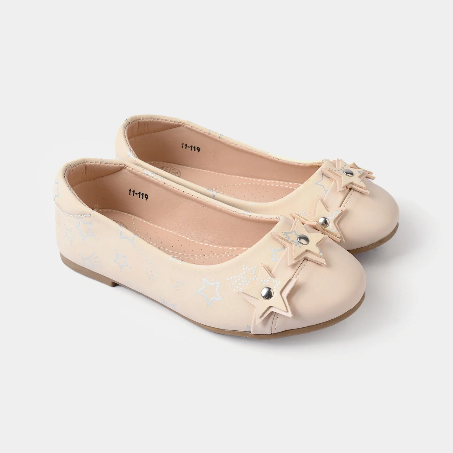 Girls Pumps 11-119 - Beige - Image 3