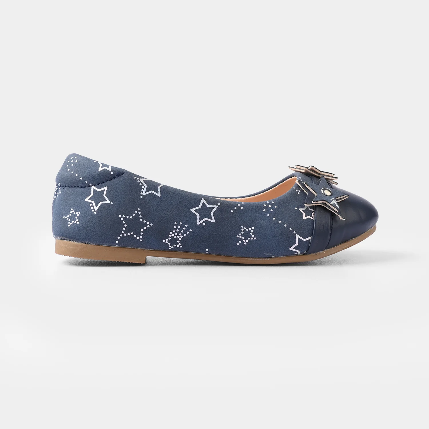 Girls Pumps 11-119 - Navy - Image 4