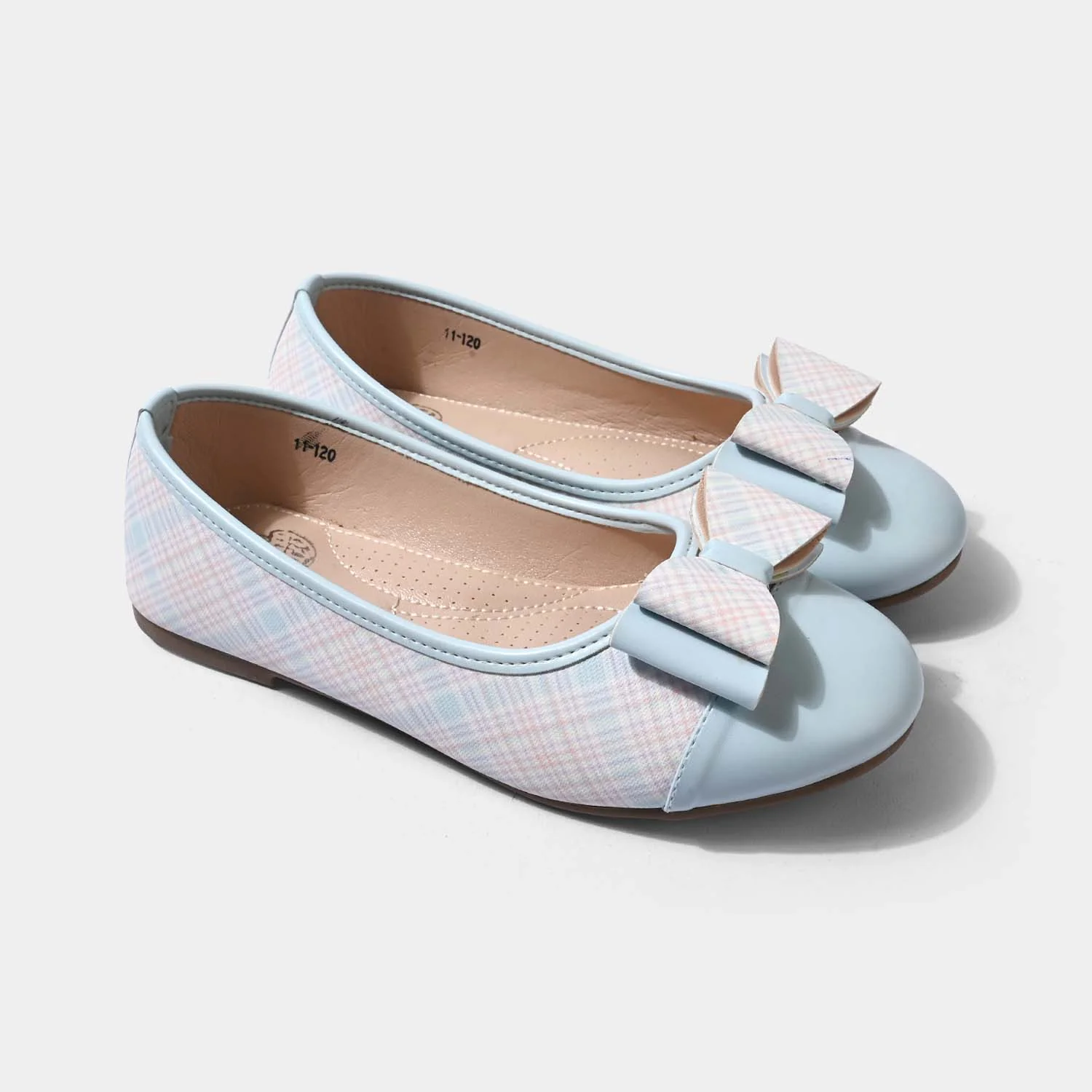 Girls Pumps 11-120-BLUE - Image 4