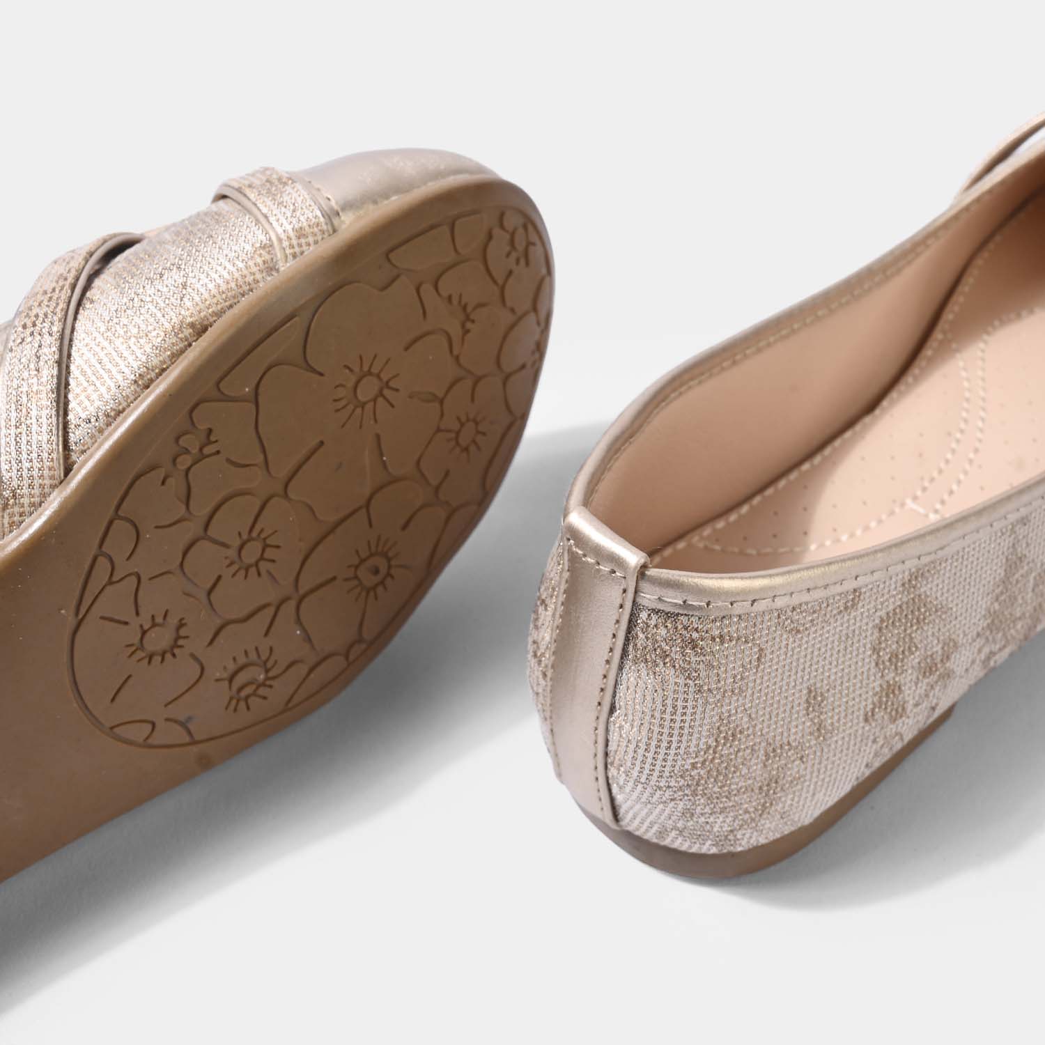 Girls Pumps 11-121-BEIGE - Image 2