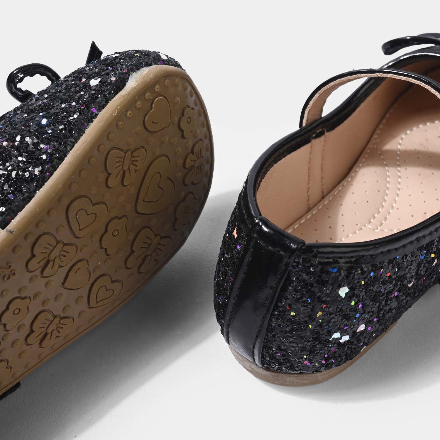 Girls Pumps 11-125-BLACK - Image 2