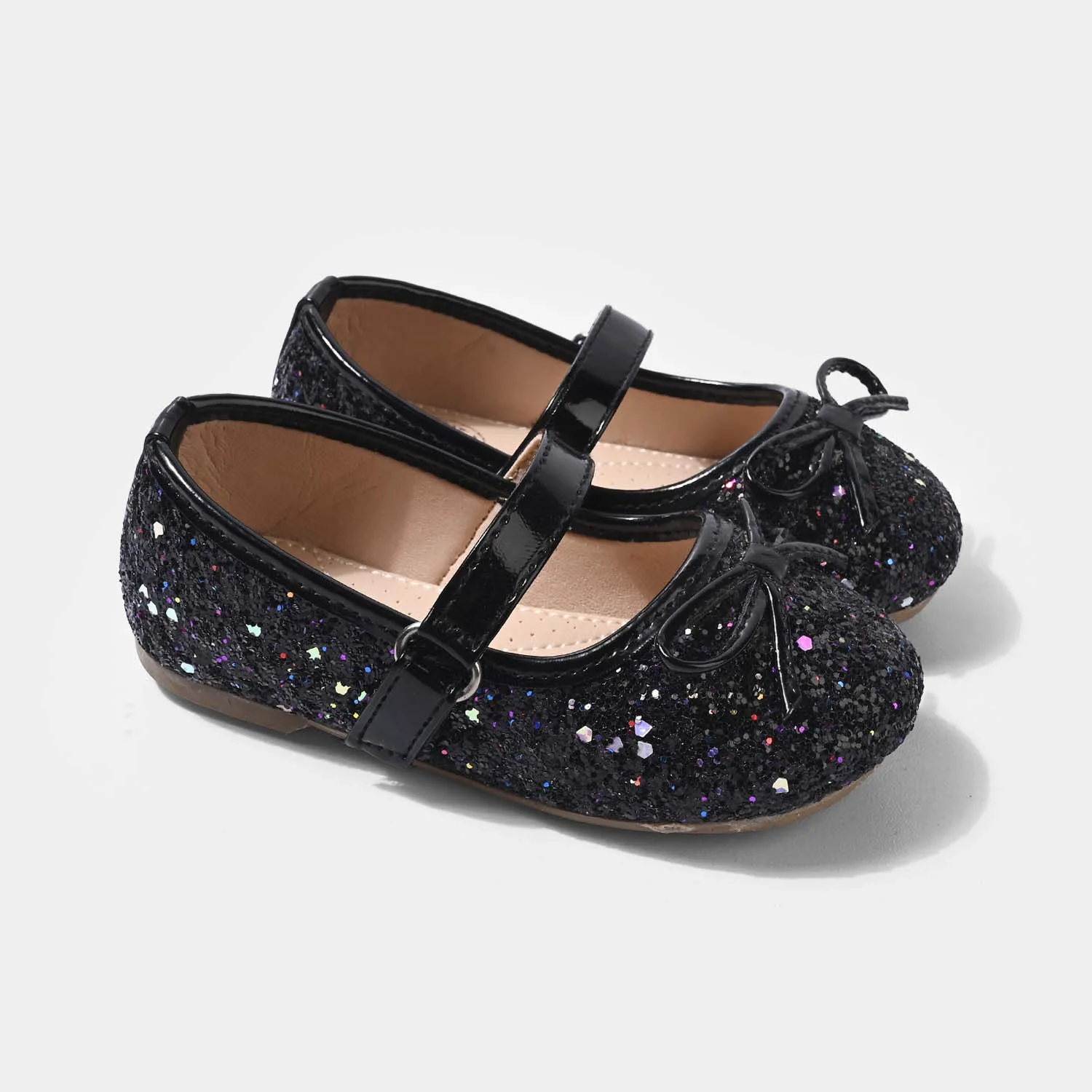 Girls Pumps 11-125-BLACK - Image 3