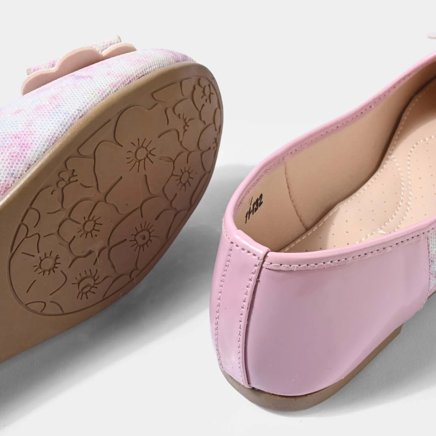 Girls Pumps 11-132-Pink - Image 2