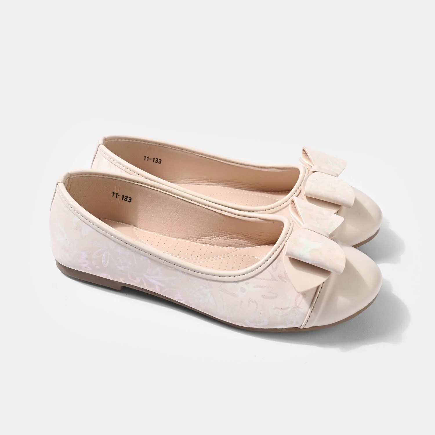 Girls Pumps 11-133-BEIGE - Image 3