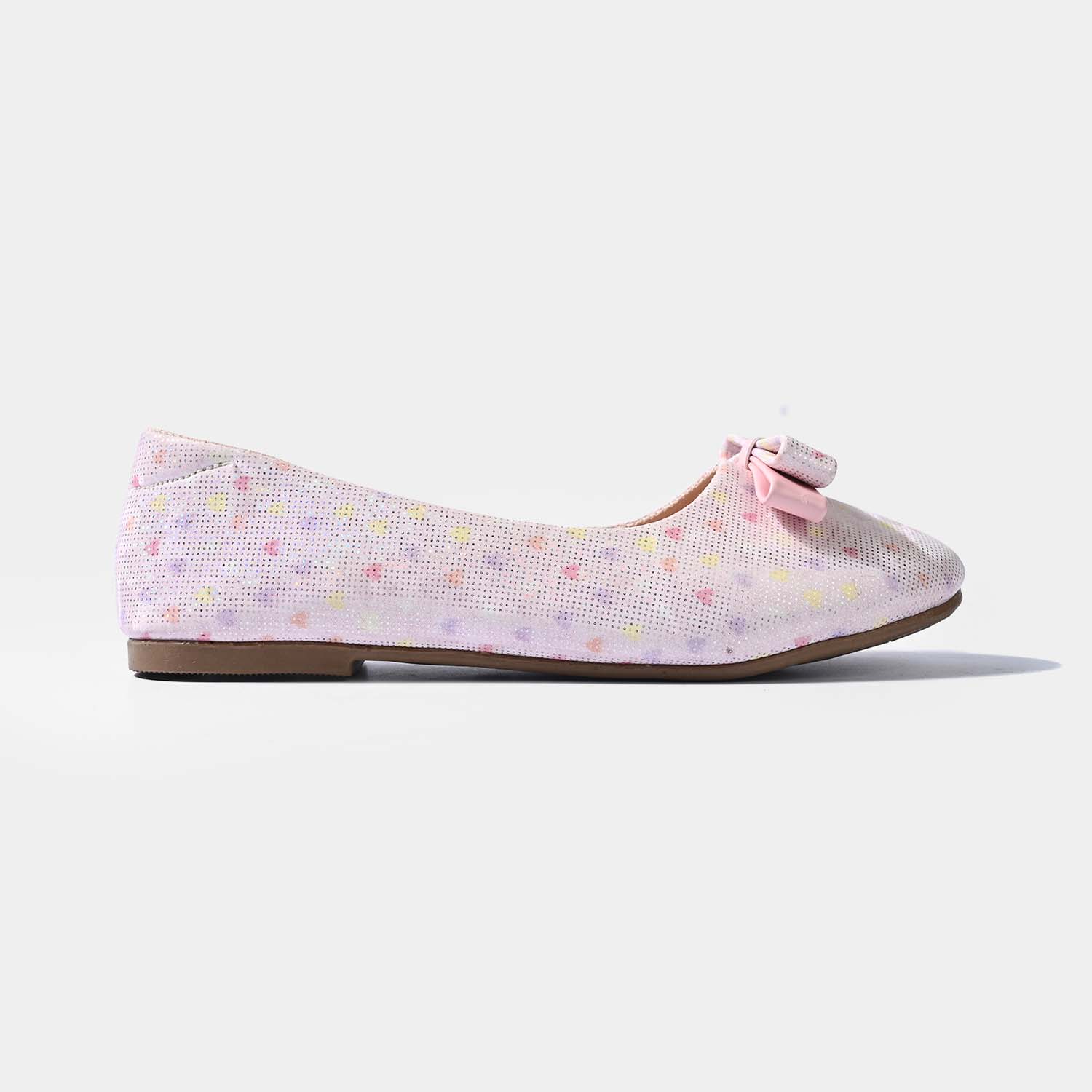 Girls Pumps 11-146-Pink - Image 4