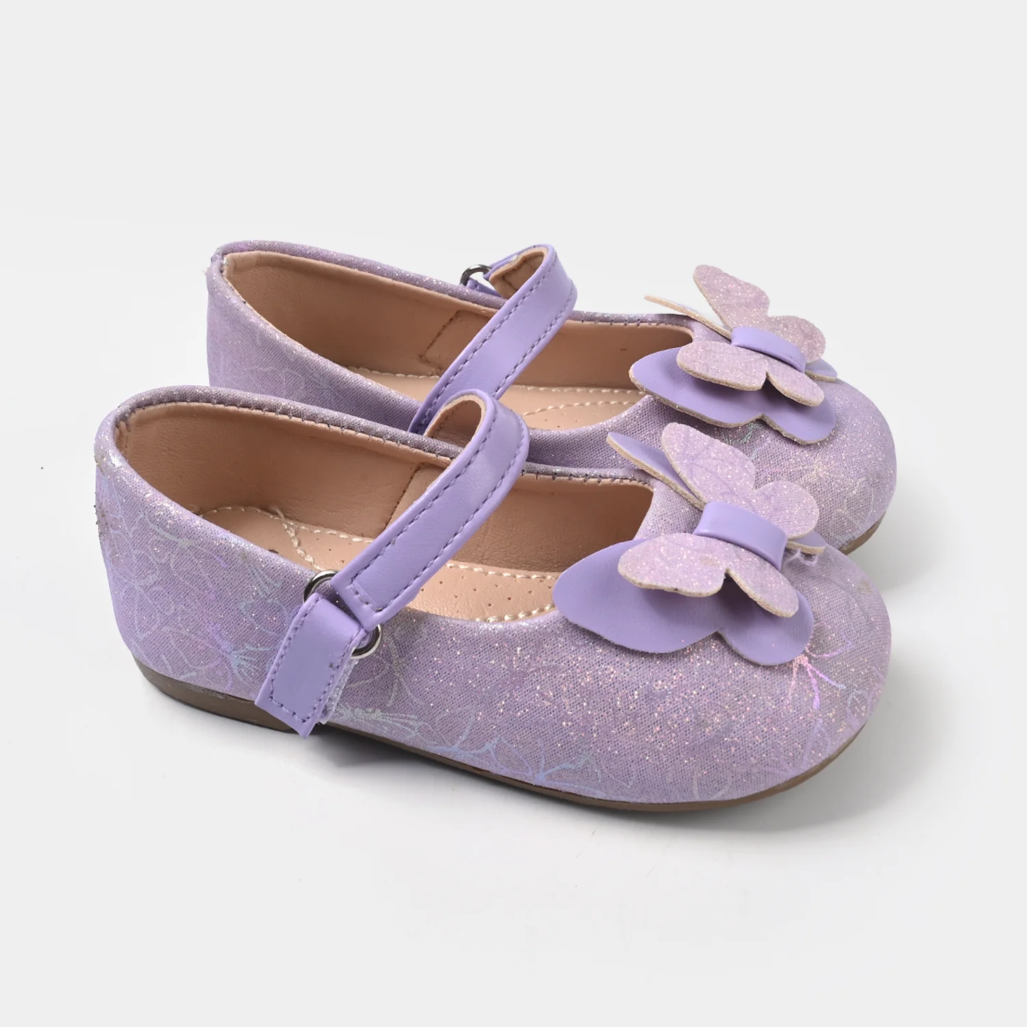 Girls Pumps 11-152-Purple - Image 3