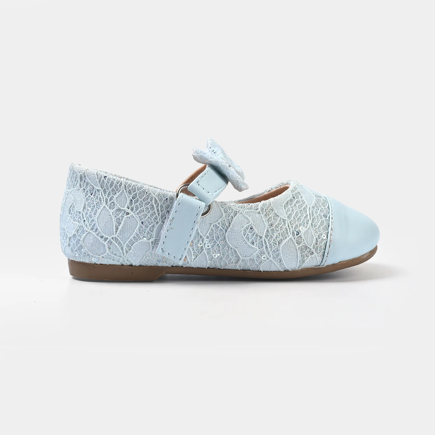 Girls Pumps 11-153-Blue - Image 4