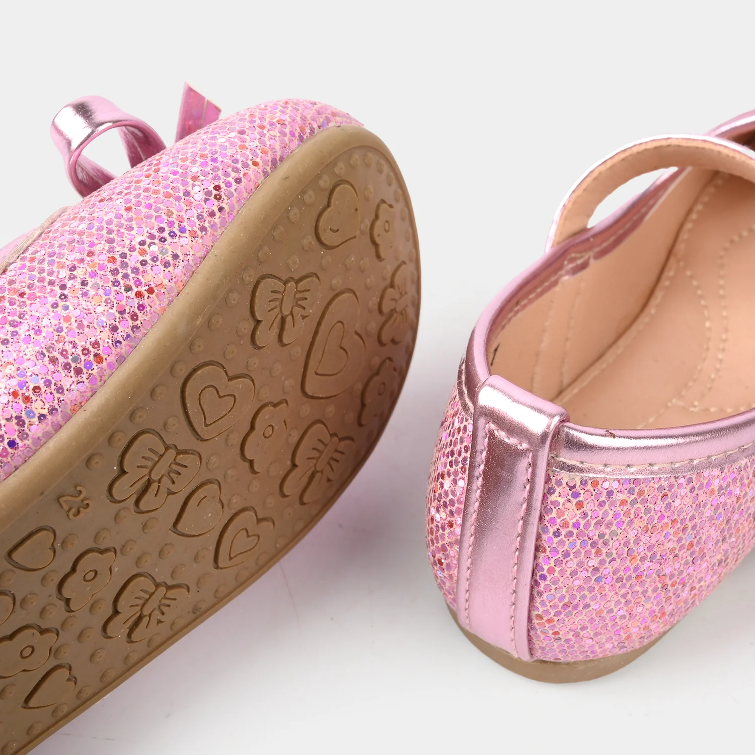 Girls Pumps 11-67 - Pink - Image 2